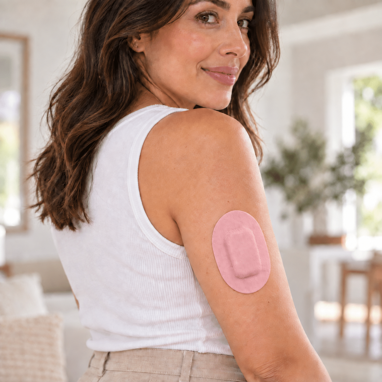 Parches Protectores Para Guardian de Medtronic, Medtrum Nano 200U y Sibionics Gs1 - Formato Oval - Fixic - 25 parches (Rosa) - Imagen 8