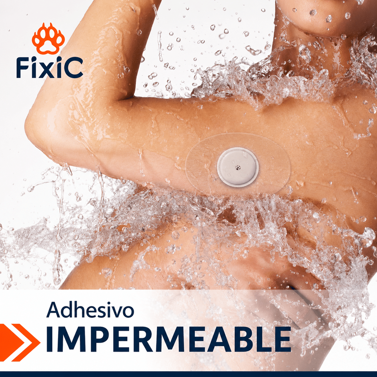 Parches Protectores 100% a prueba de agua Para Medtronic, Dexcom One, Medtrum Pump 200U - Oval - Fixic - 25 parches (Transparente) - Imagen 7