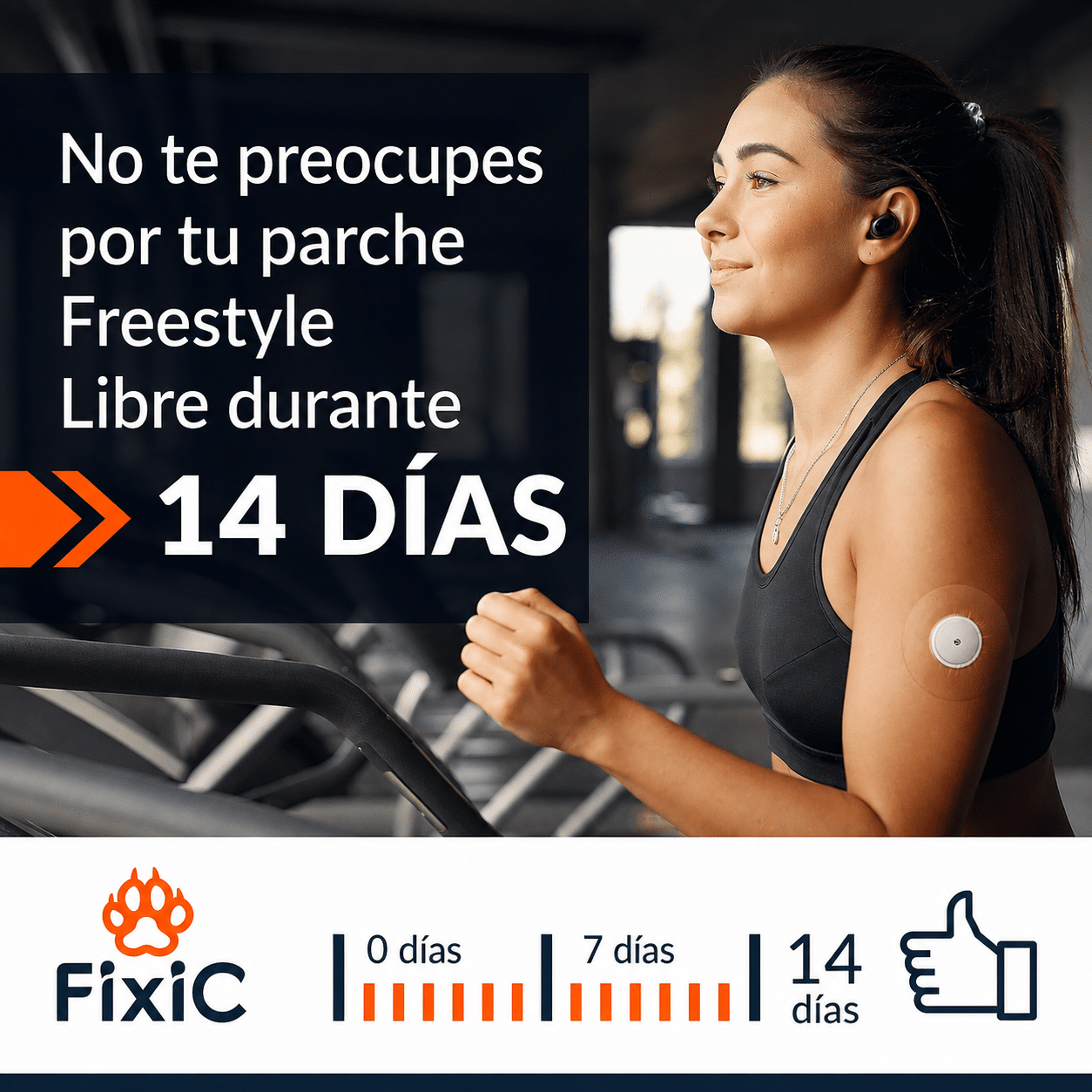 Parches protectores 100% a prueba de agua para Freestyle Libre y Medtronic - Fixic 25 parches (Transparente) - Imagen 11